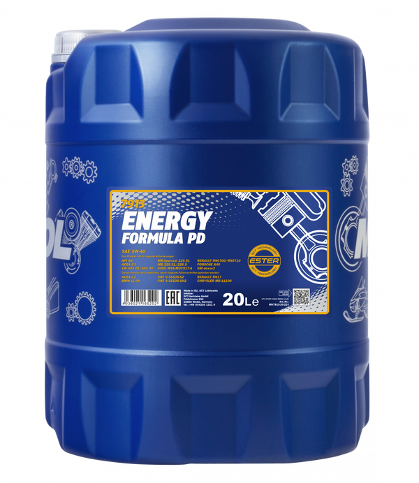 MANNOL moottoriöljy Energy Formula PD 5W-40 20 L