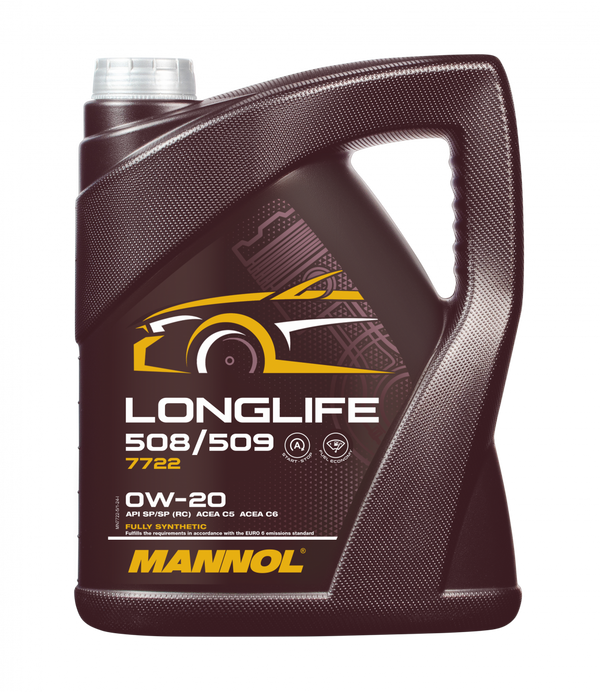 MANNOL moottoriöljy Longlife 508/509 0W-20 5 L