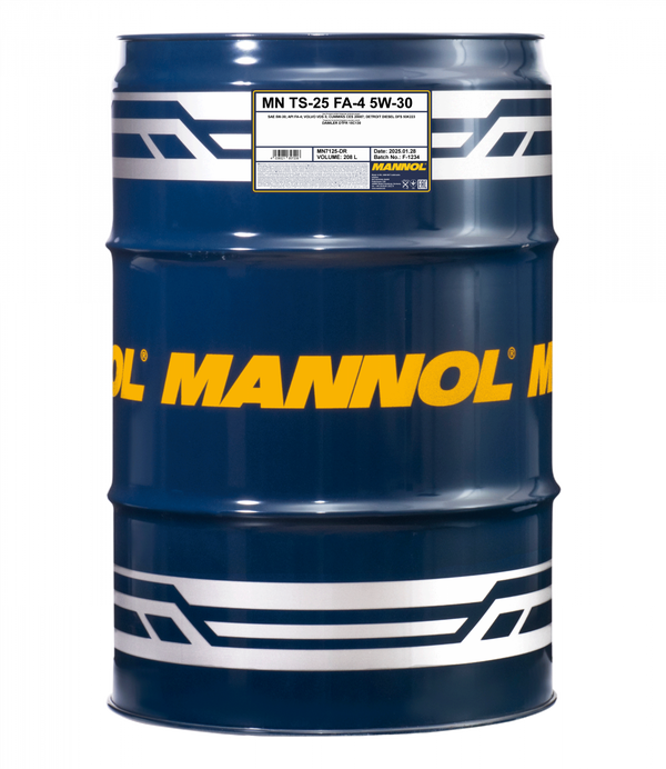 MANNOL moottoriöljy TS-25 FA-4 5W-30 208 L