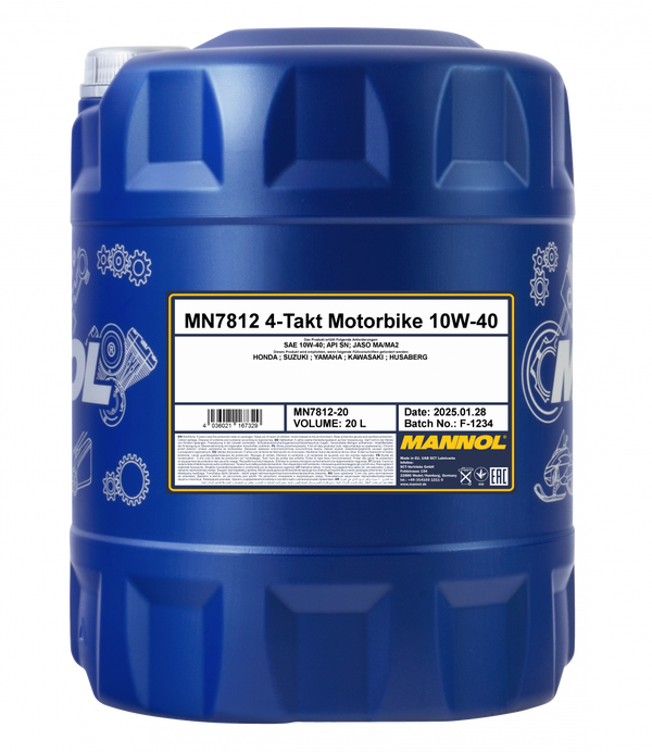 MANNOL moottoripyöräöljy 4-Takt Plus 10W-40 20 l