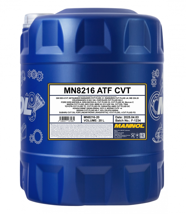 MANNOL vaihteistoöljy ATF CVT 20 l