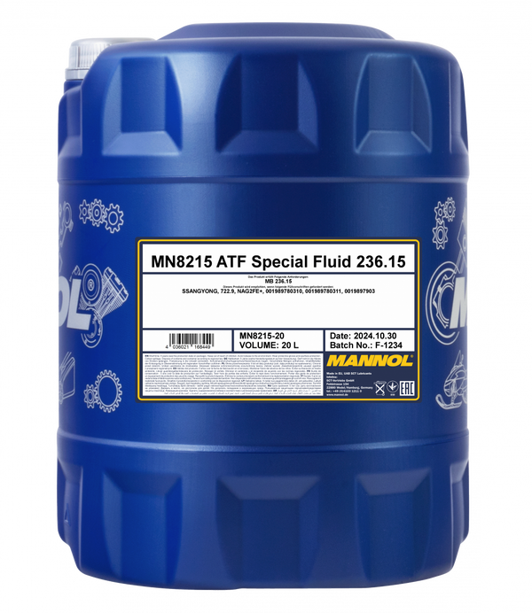 MANNOL vaihteistoöljy ATF Special Fluid 236.15 8215 20 l