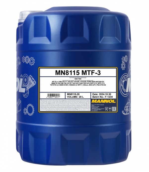 MANNOL vaihteistoöljy MTF-3 20 l